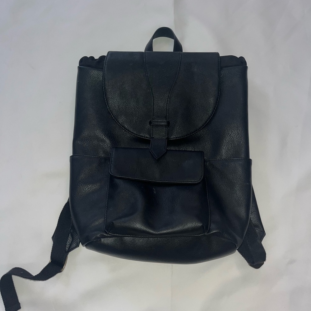 Universal Thread Black Leather Backpack - image 1